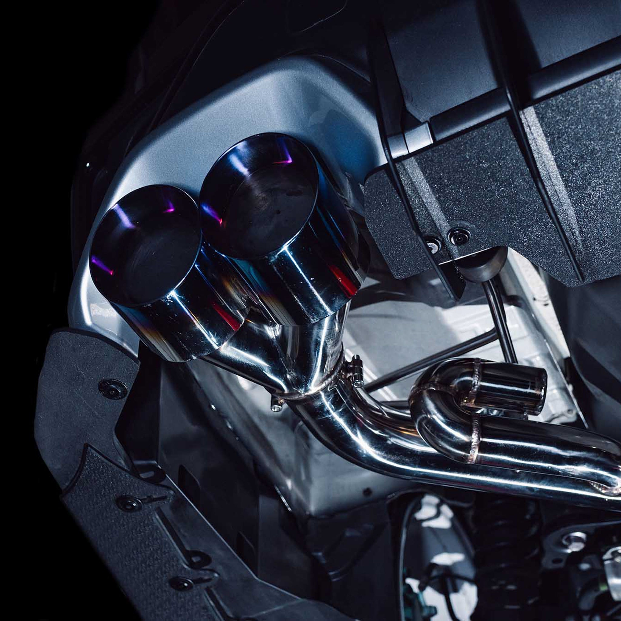 Juiced Pipes Subaru G3 VA VB WRX & STI 3 inch Cat Back Exhaust System with Burnt Blue Tips