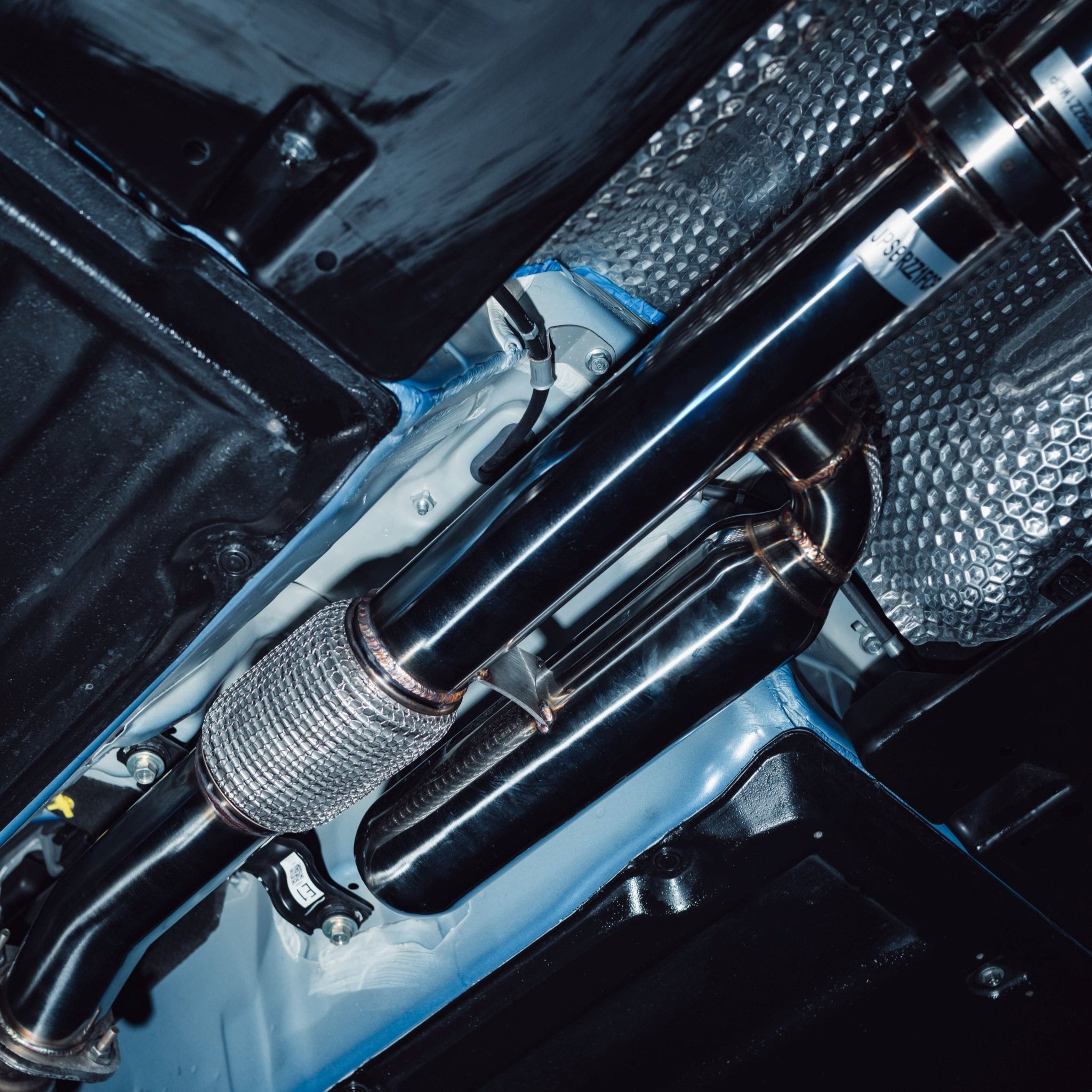Juiced Pipes Toyota 86 & Subaru BRZ 3 inch Cat Back Exhaust System with Burnt Blue Tips