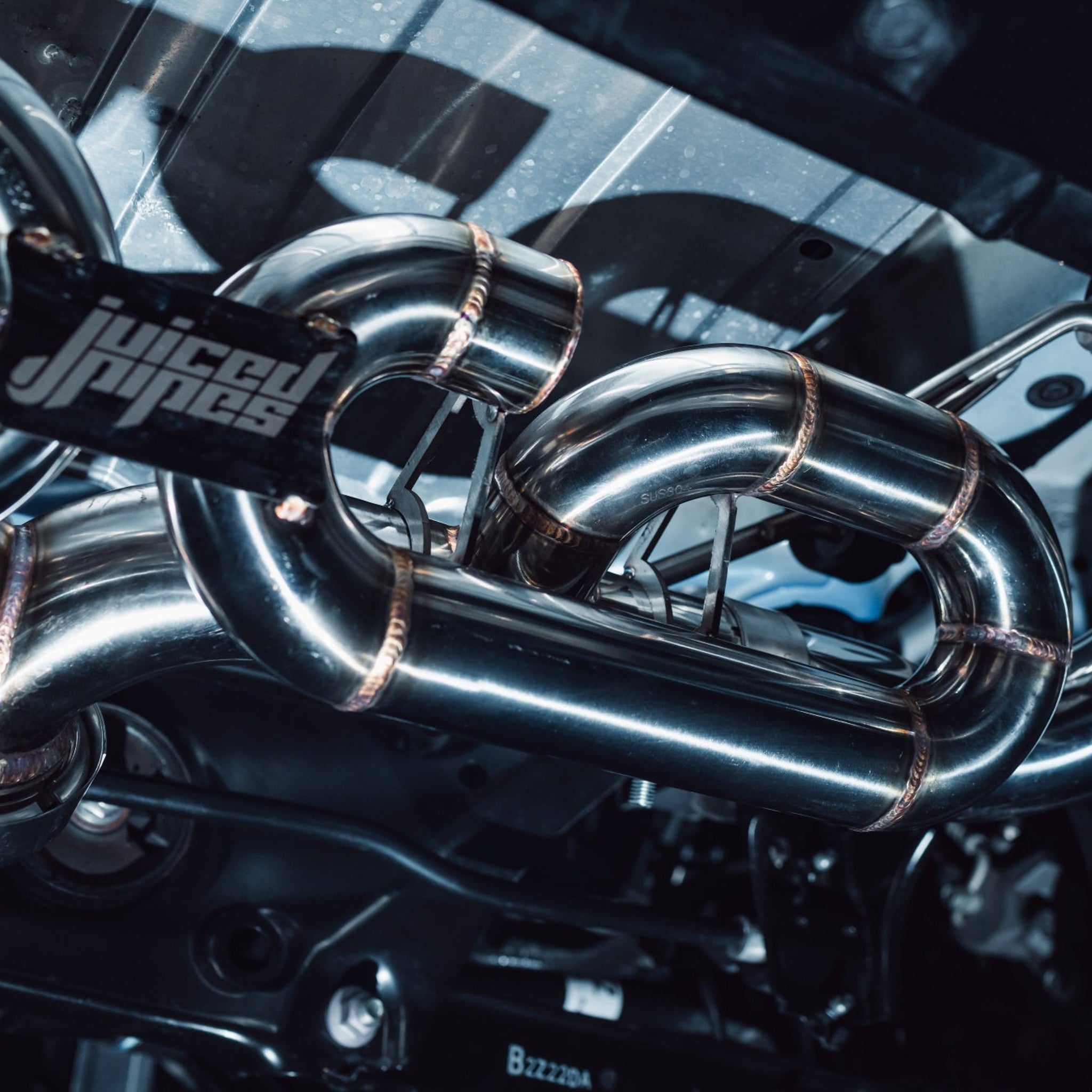 Juiced Pipes Toyota 86 & Subaru BRZ 3 inch Cat Back Exhaust System with Burnt Blue Tips