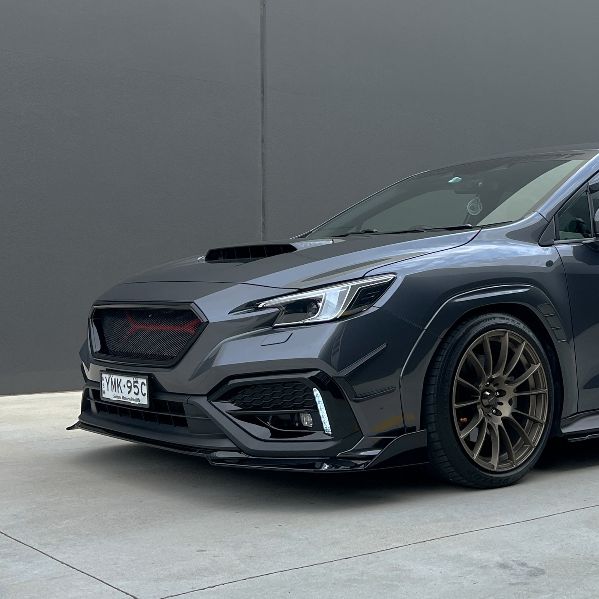 DMAKER STI-Spec Front Lip / Under Spoiler (3-Piece) (V2) for Subaru WRX (VB) 2022-2025