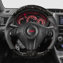 D-Shape Steering Wheel (Forged + Leather/Suede) For Subaru Impreza WRX/STI G3 2008-2013