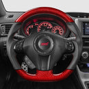 D-Shape Steering Wheel (Custom + Leather/Suede) For Subaru Impreza WRX/STI G3 2008-2013