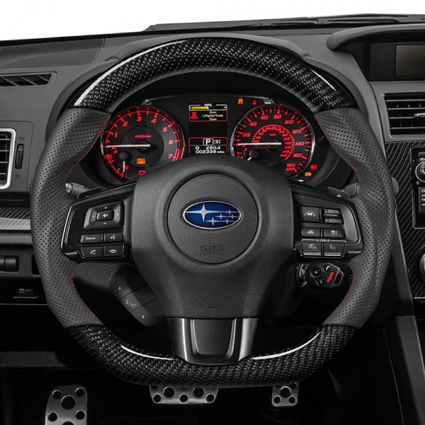 Subaru WRX / STI (VA) 2015-2021 D-Shape Steering Wheel (Carbon Fibre)