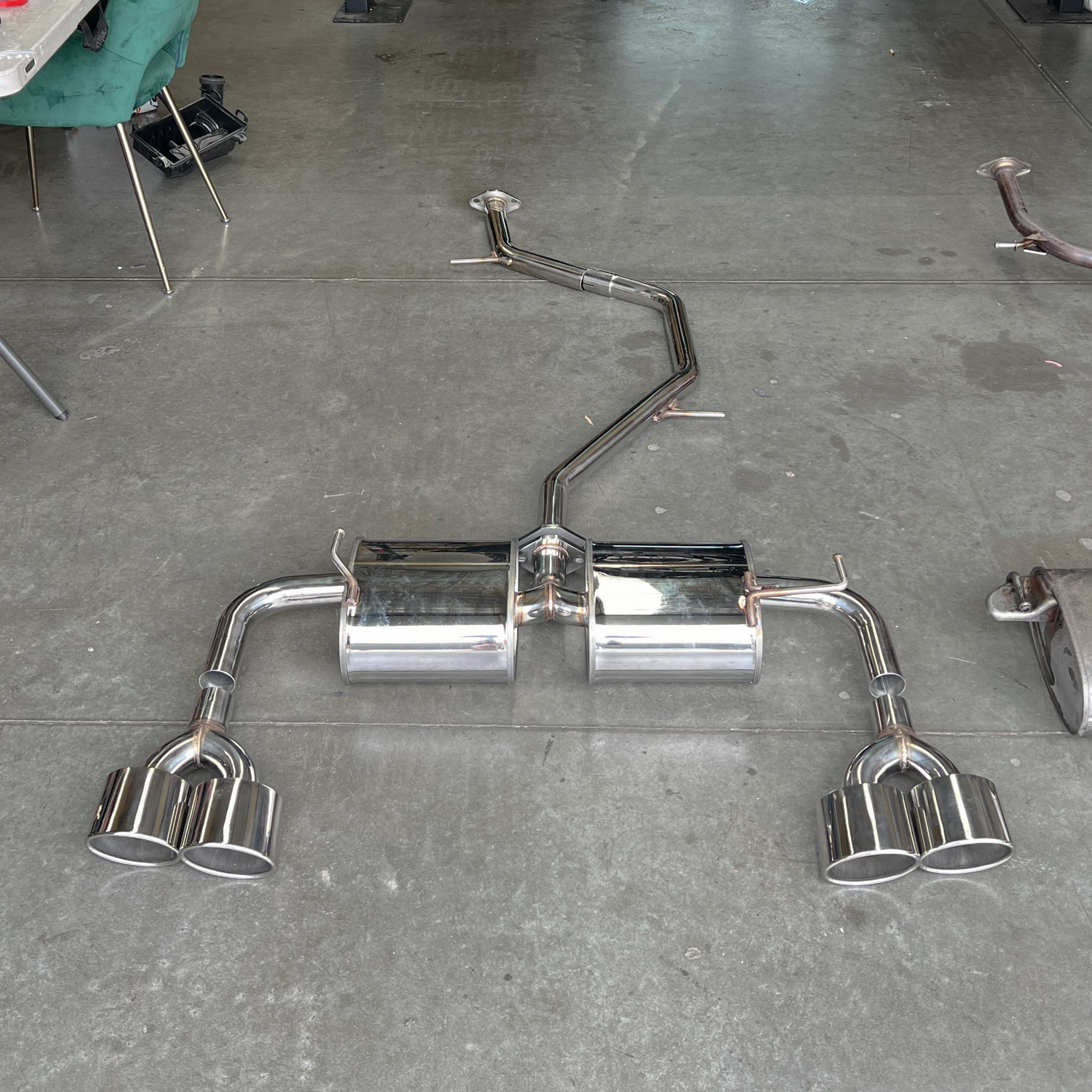 DMK Stainless Steel 2" Cat Back Exhaust w/ Quad Oval Tips For Toyota Corolla 2018+