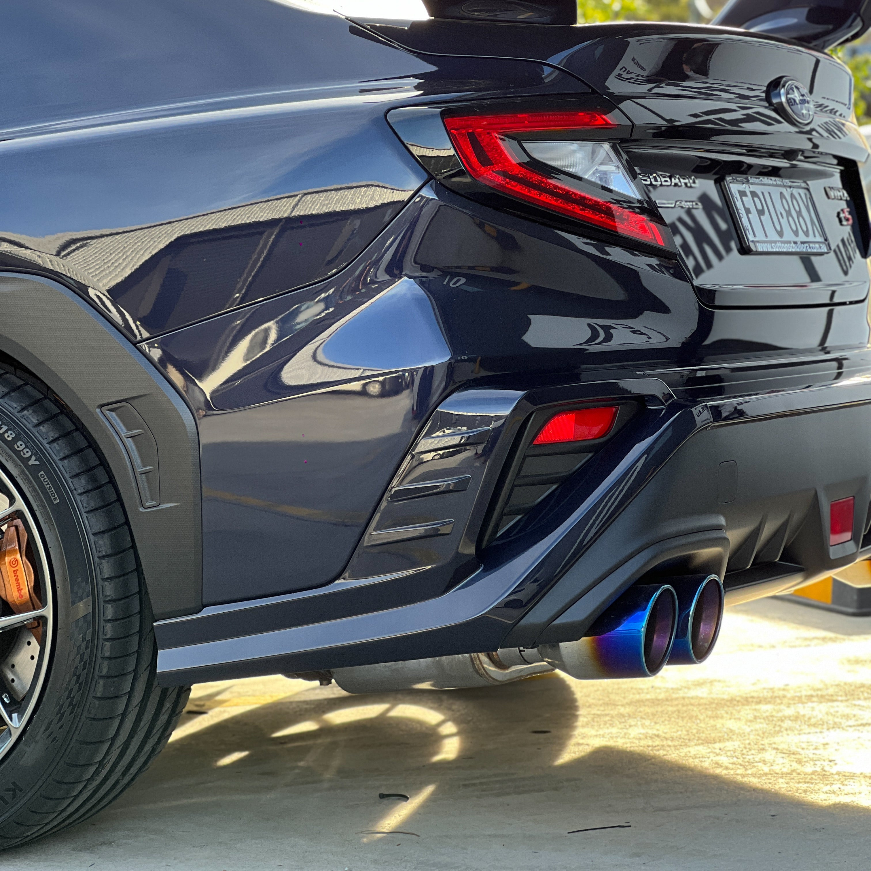 DMAKER D-Spec Paint Matched Rear Bumper Covers for Subaru WRX (VB) 2022-2025