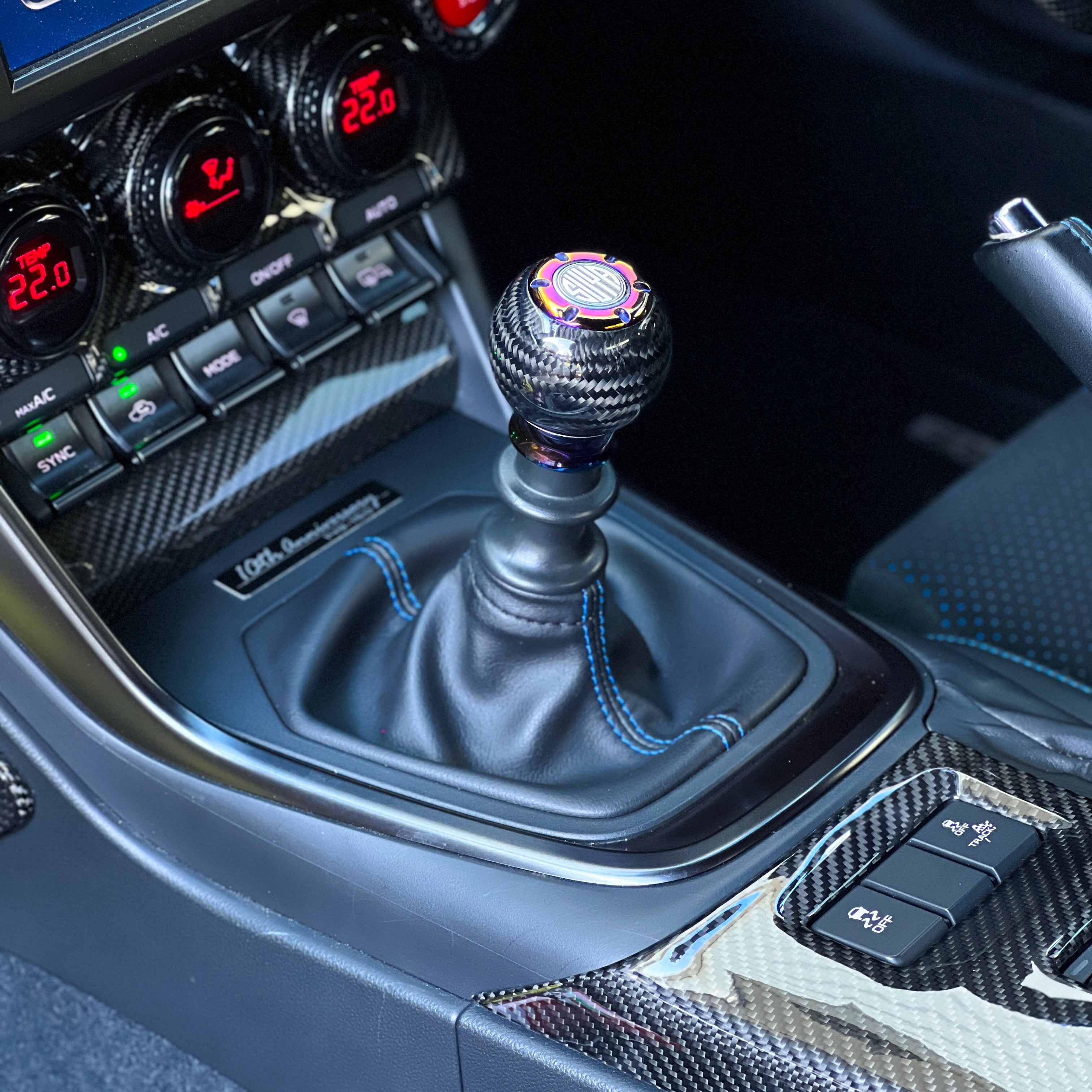 SUYA Car Supplies - Shifter - Shift Knob & Covers (Manual Transmission) for Subaru BRZ & Toyota 86 / GR86