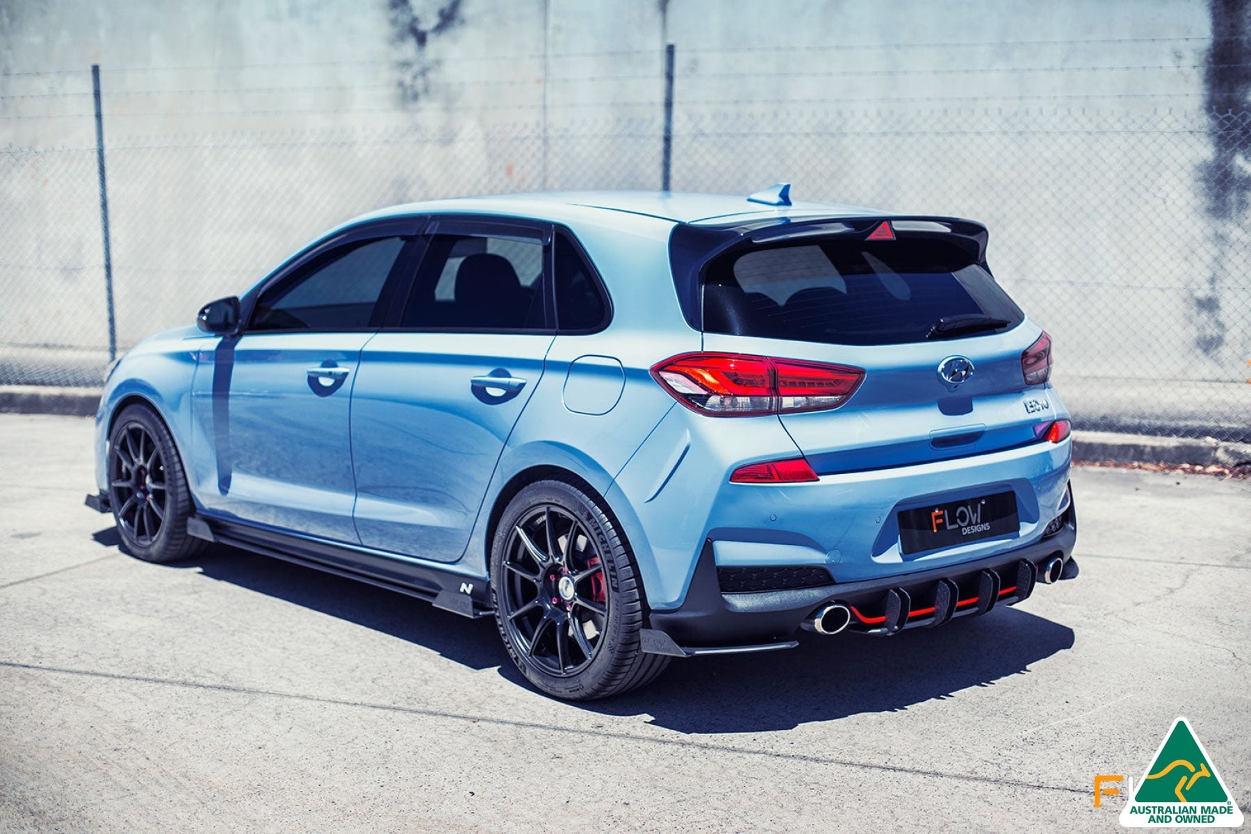 DISCONTINUED SANDED MATTE FINISH - i30N Hatch PD (2018-2020) Rear Spats (Pair)