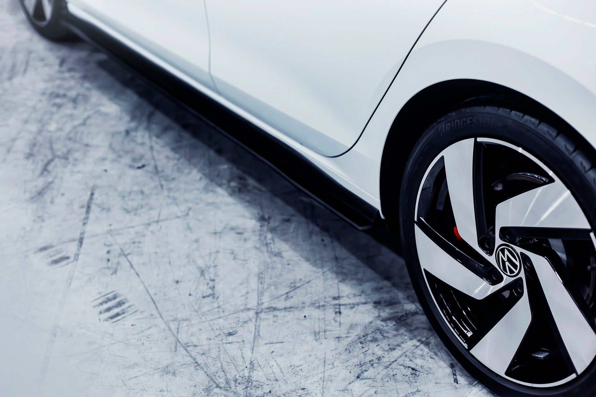 DEMO STOCK - MK8 Golf GTI Side Skirt Splitters (Pair) - GLOSS BLACK