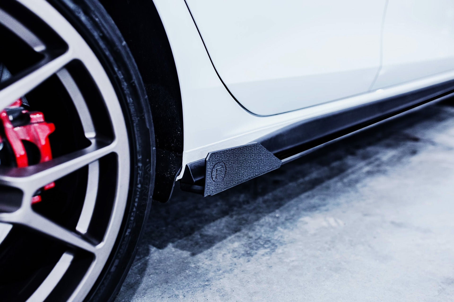 DEMO STOCK - MK8 Golf GTI Side Skirt Splitters (Pair) - GLOSS BLACK