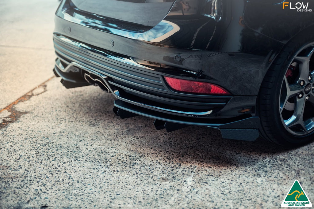 Focus St Side Rear Diffuser Buy Ford MK3.5 Focus ST (Facelift) Rear Diffuser Set | Flow Designs ...