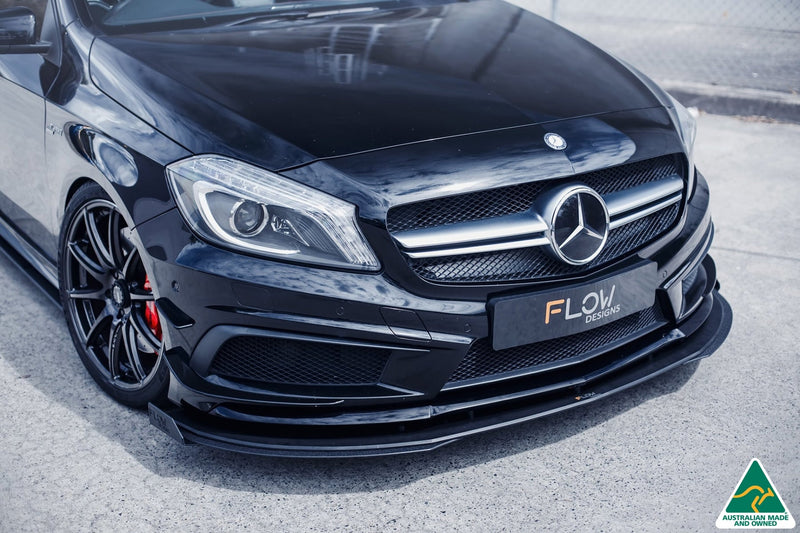 A45 AMG W176 (PFL) Front Lip Splitter