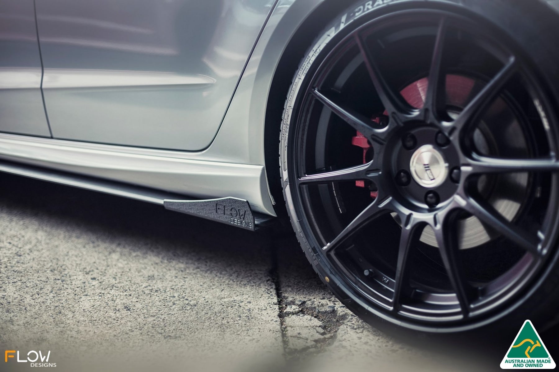 EX-DISPLAY - S3 8V Pre-Facelift Sportback Side Skirt Splitters V3 (Pair) - GLOSS BLACK