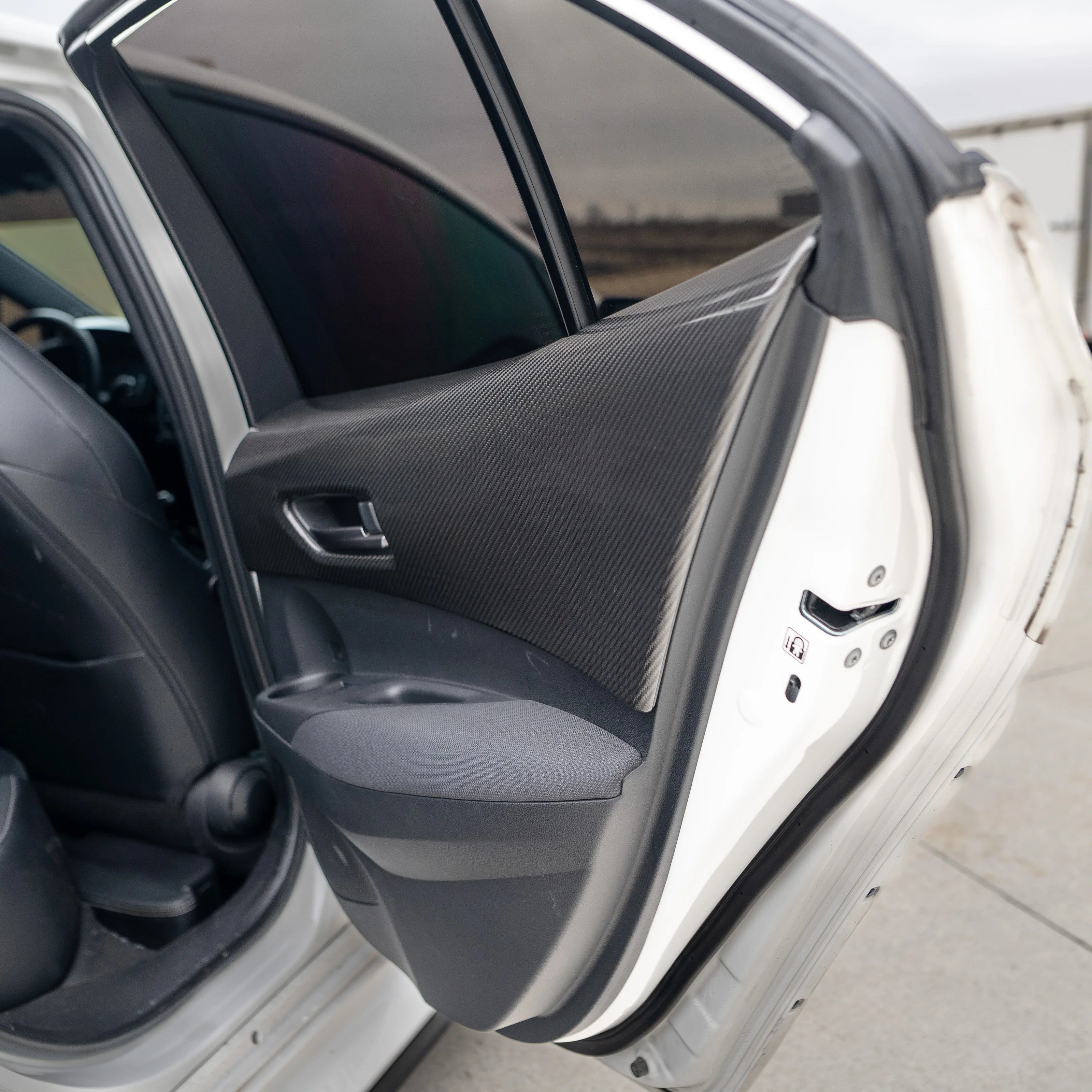 FloKraft Dry Carbon Fibre Rear Inner Door Trim Covers For Toyota Corolla 2018+ / GR Corolla 2022+