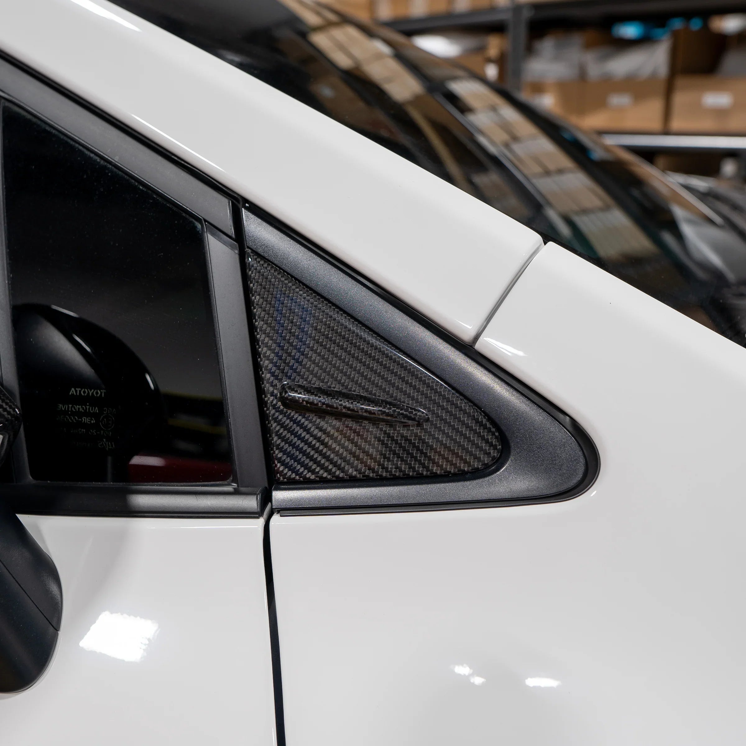 FloKraft Dry Carbon Fibre A-Pillar Covers for Toyota Corolla Hatch (E210) 2019-2026 & GR Corolla 2022-2026