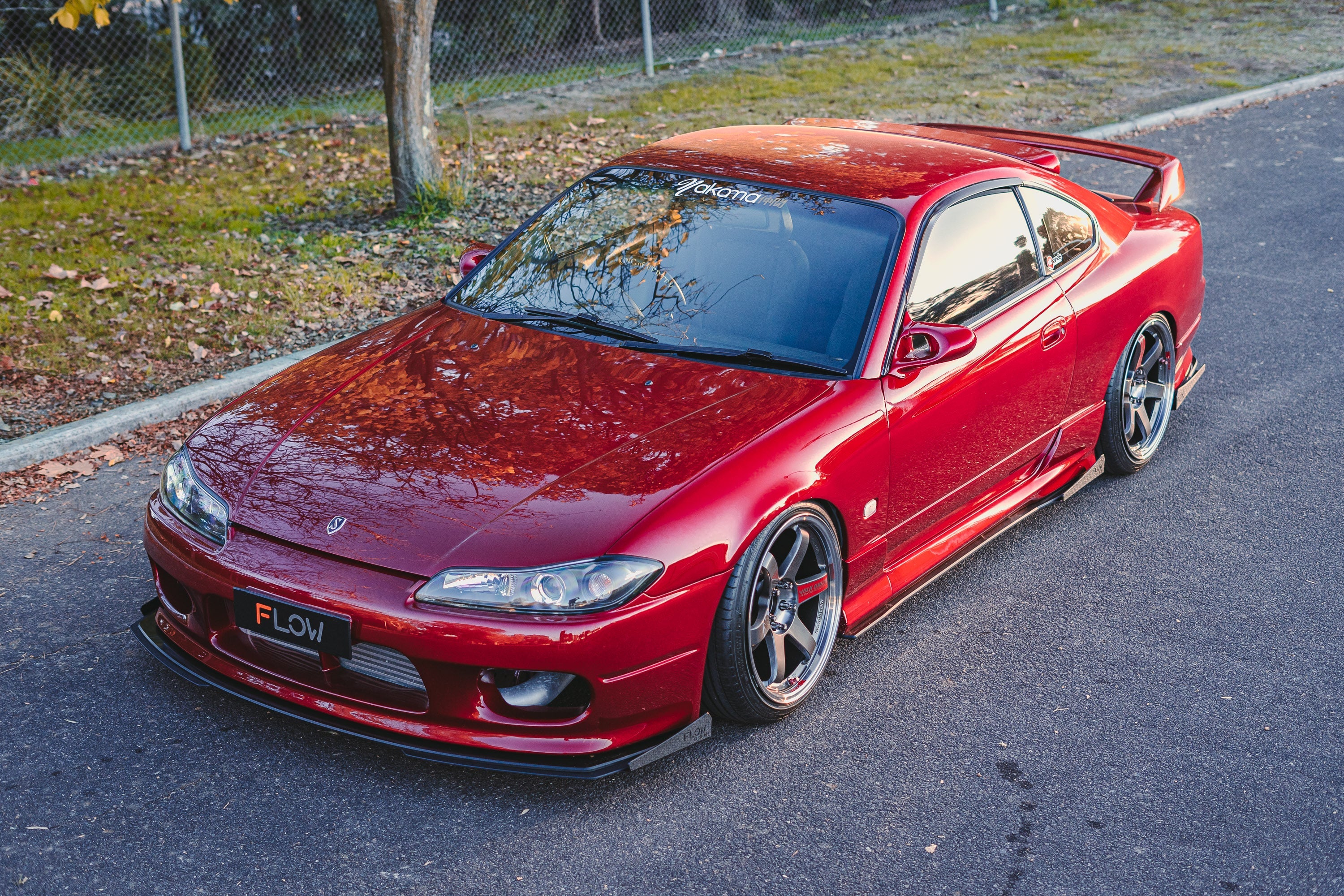 EX-DISPLAY - S15 / 200SX Front Lip Splitter (For Standard Front Bar) - TEXTURED MATTE BLACK