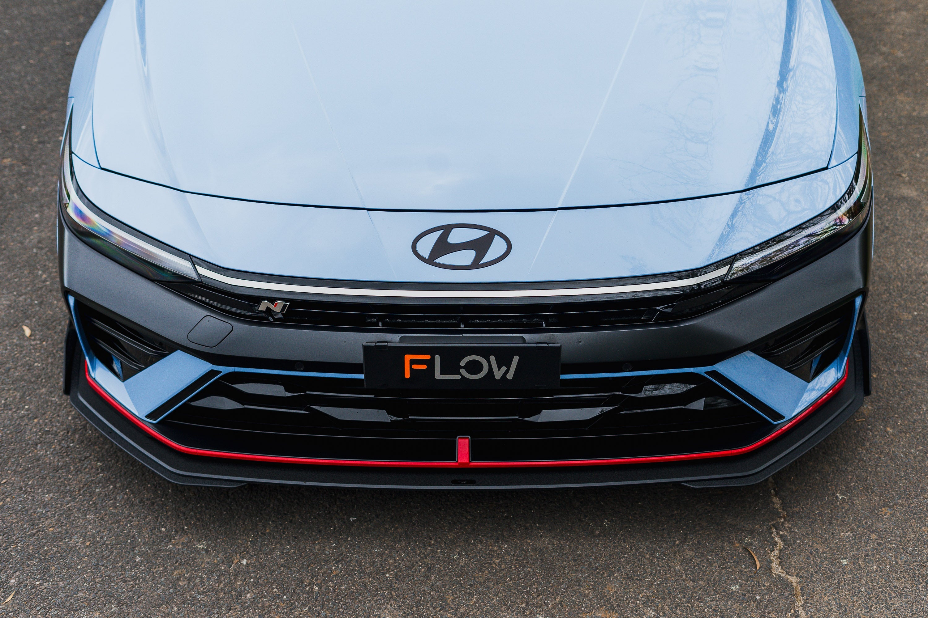 CN7 V2 i30N Sedan FL 2024+ Front Lip Splitter & Mounting Brackets (Pair)