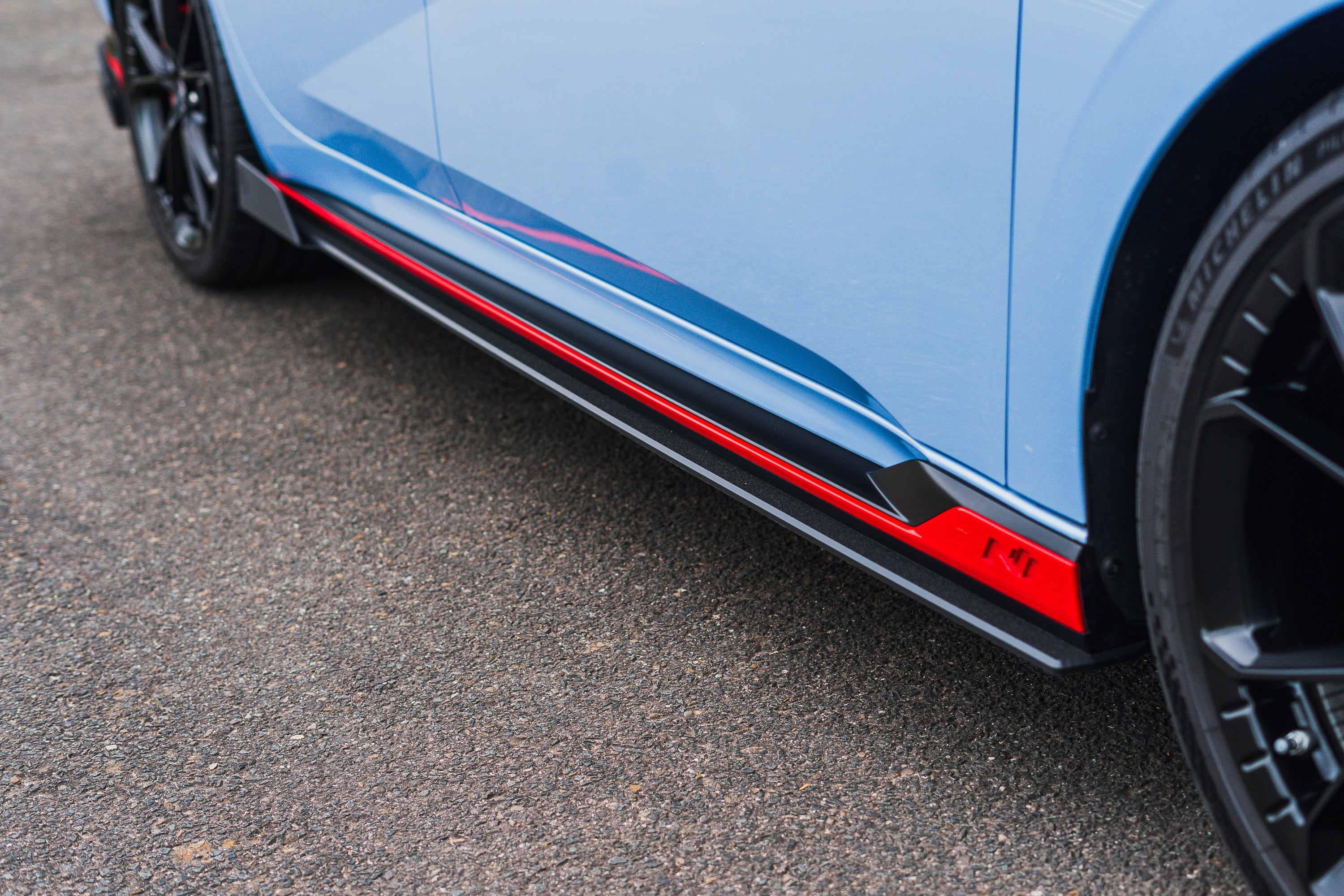 EX-DISPLAY - CN7 V2 i30N Sedan FL 2024 Side Skirt Splitters (Pair) - GLOSS BLACK