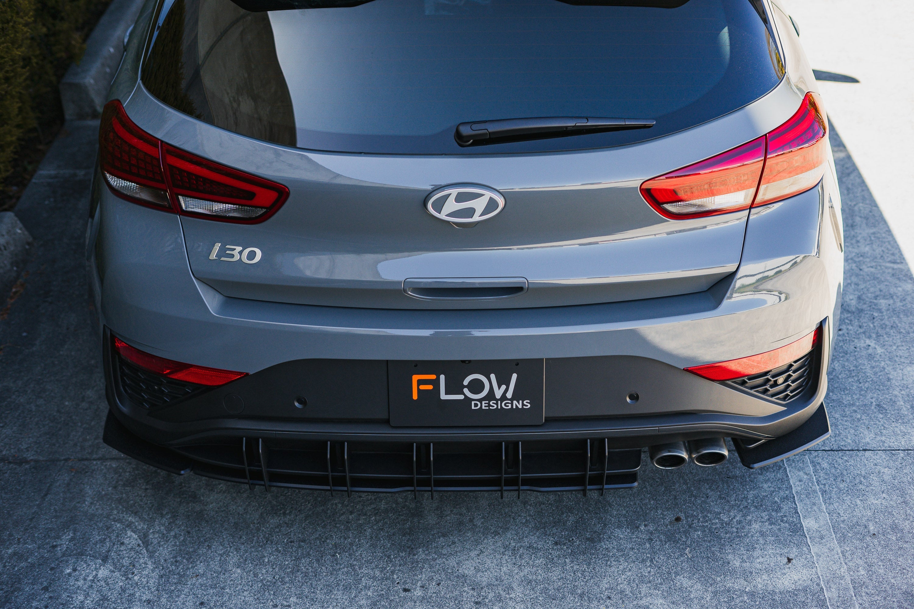 DISCONTINUED SANDED MATTE FINISH - i30N PD FL / i30N PDe V6 FL / N-Line Hatch PDe.V6 FL 2024+ Rear Spats (Pair)