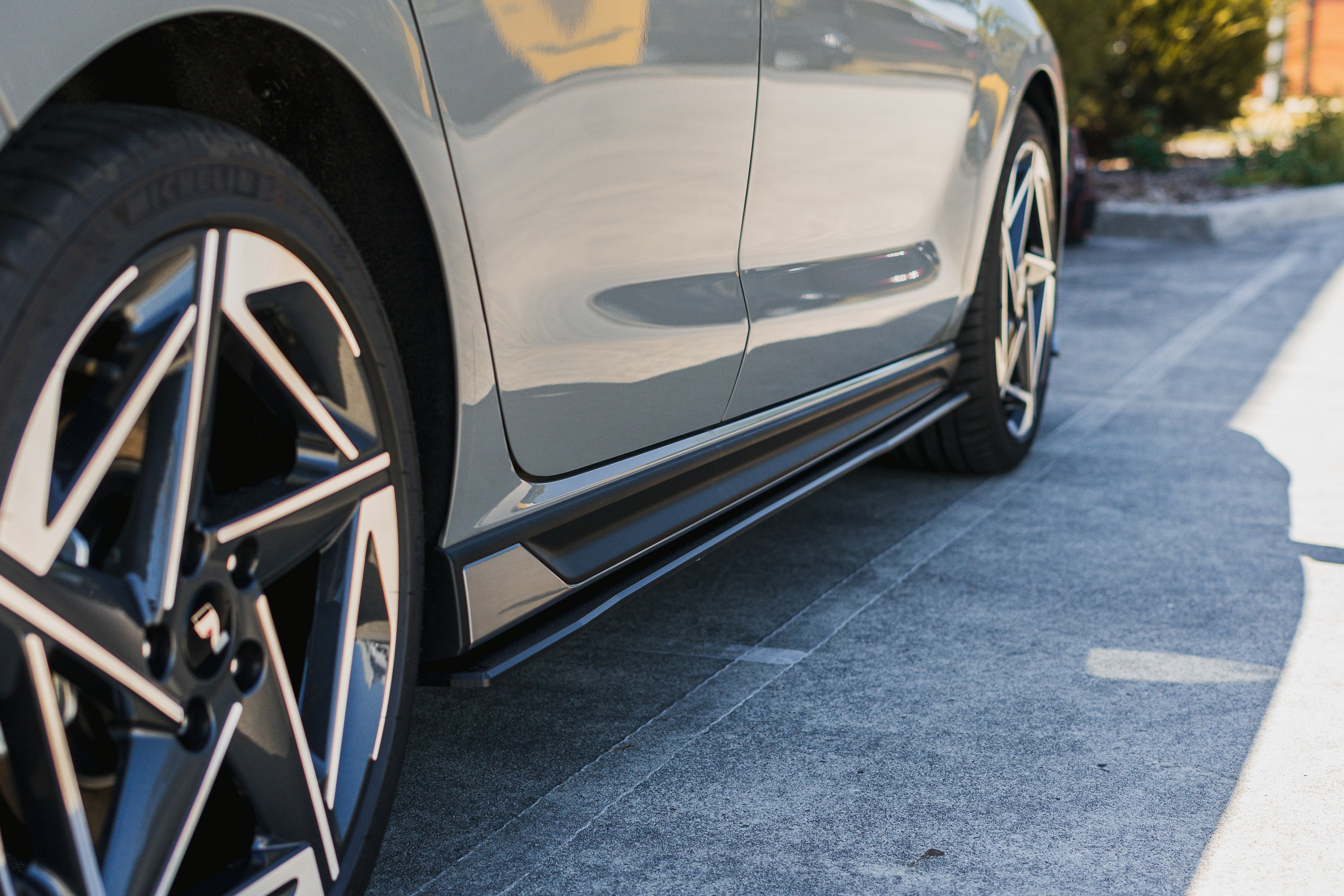 i30N-Line Hatch PDe.V6 FL 2024+ Side Skirt Splitters (Pair)