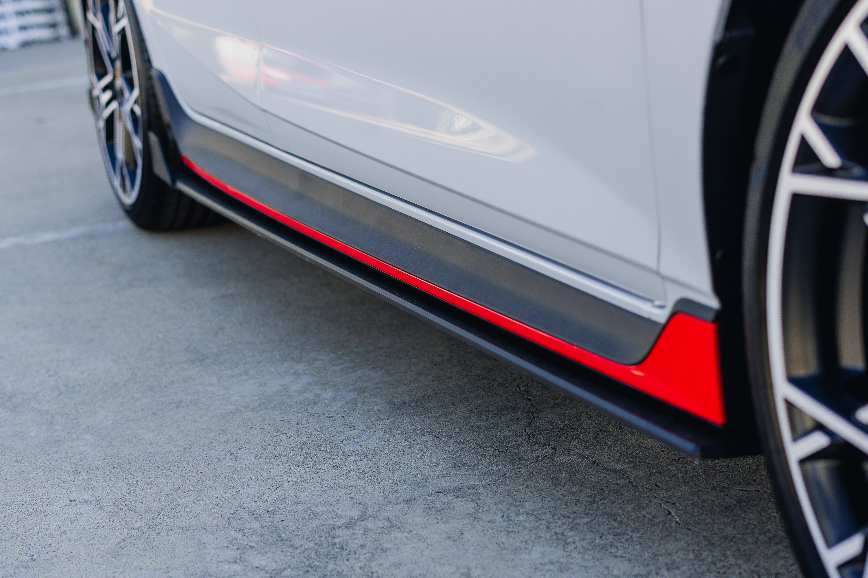 EX-DISPLAY - i20 N BC3 Pre-Facelift / Facelift - Side Skirt Splitters (Pair) - GLOSS BLACK