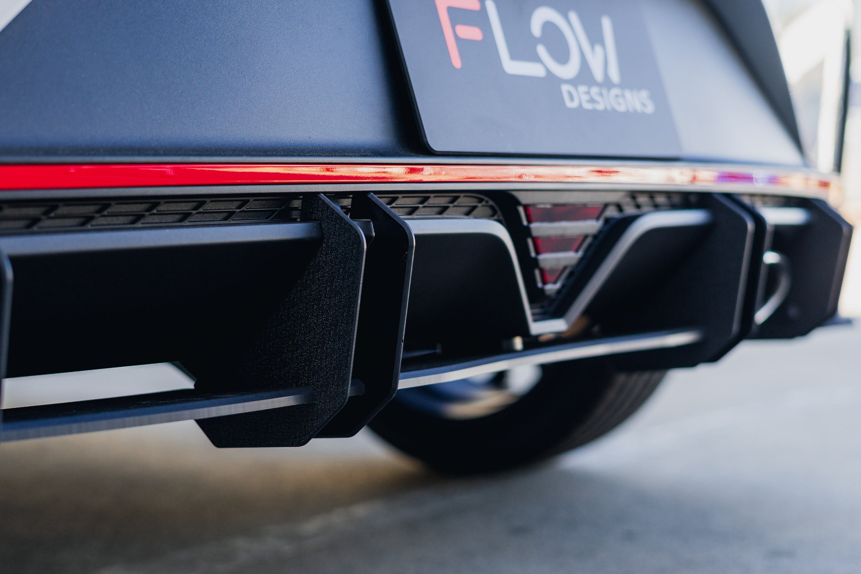 DEMO STOCK - i20 N BC3 Pre-Facelift / Facelift - Flow-Lock Rear Diffuser - GLOSS BLACK