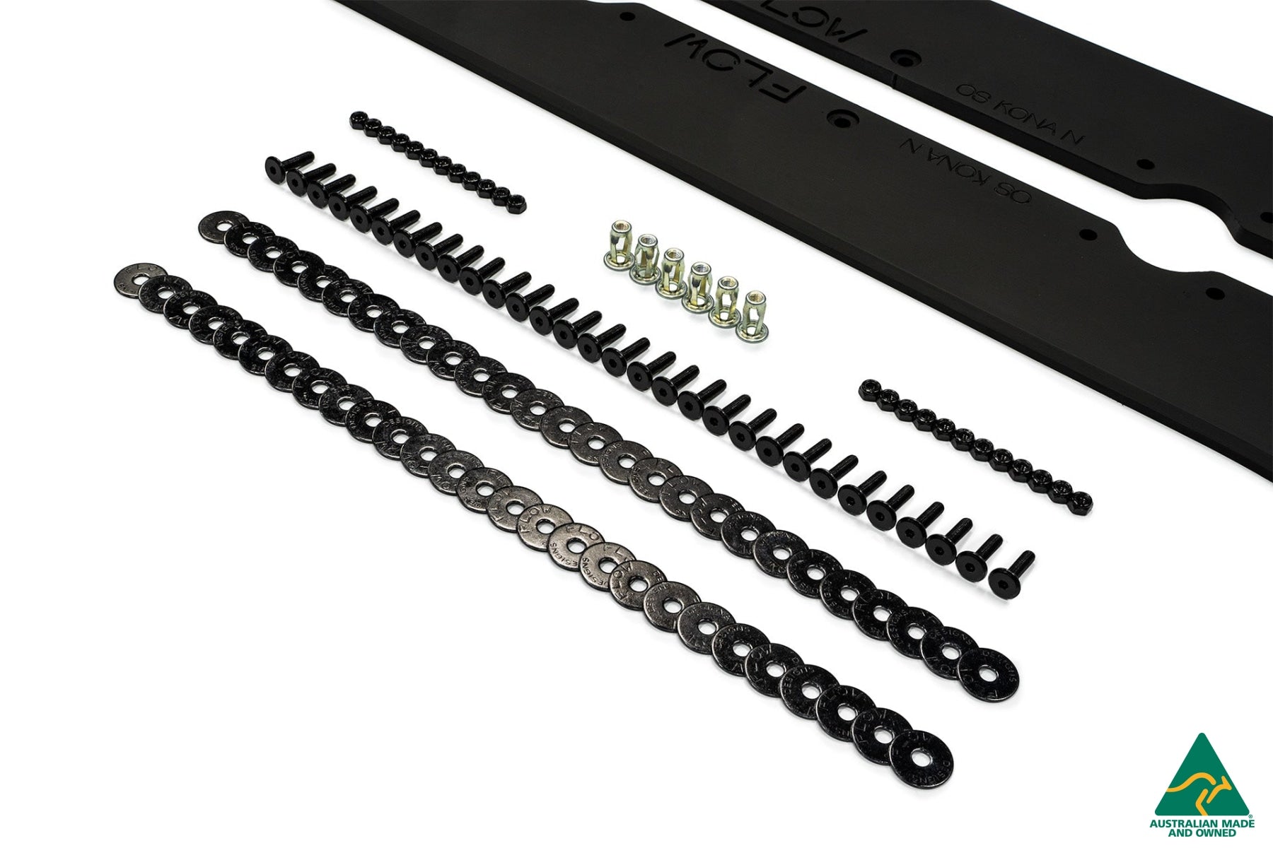 RETURNED STOCK - Kona N Side Skirt Splitters (Pair) - GLOSS BLACK