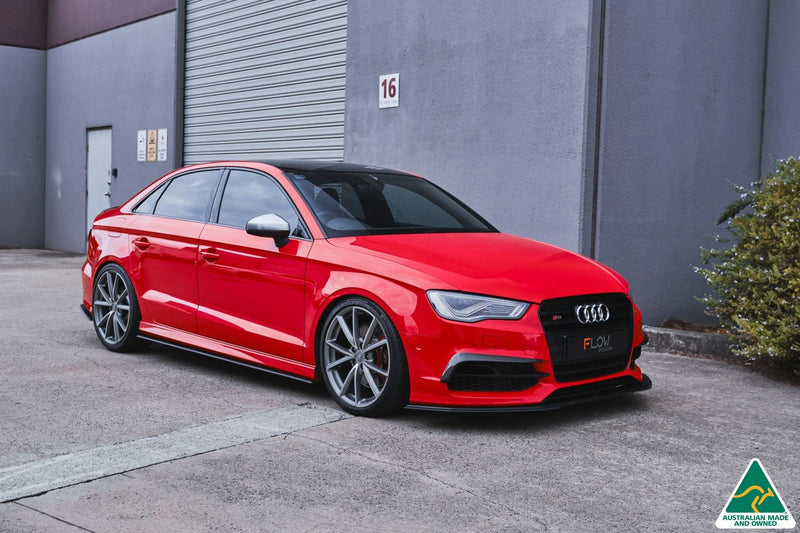 S3 8V Sedan Pre-Facelift Front Lip Splitter Extensions (Pair)