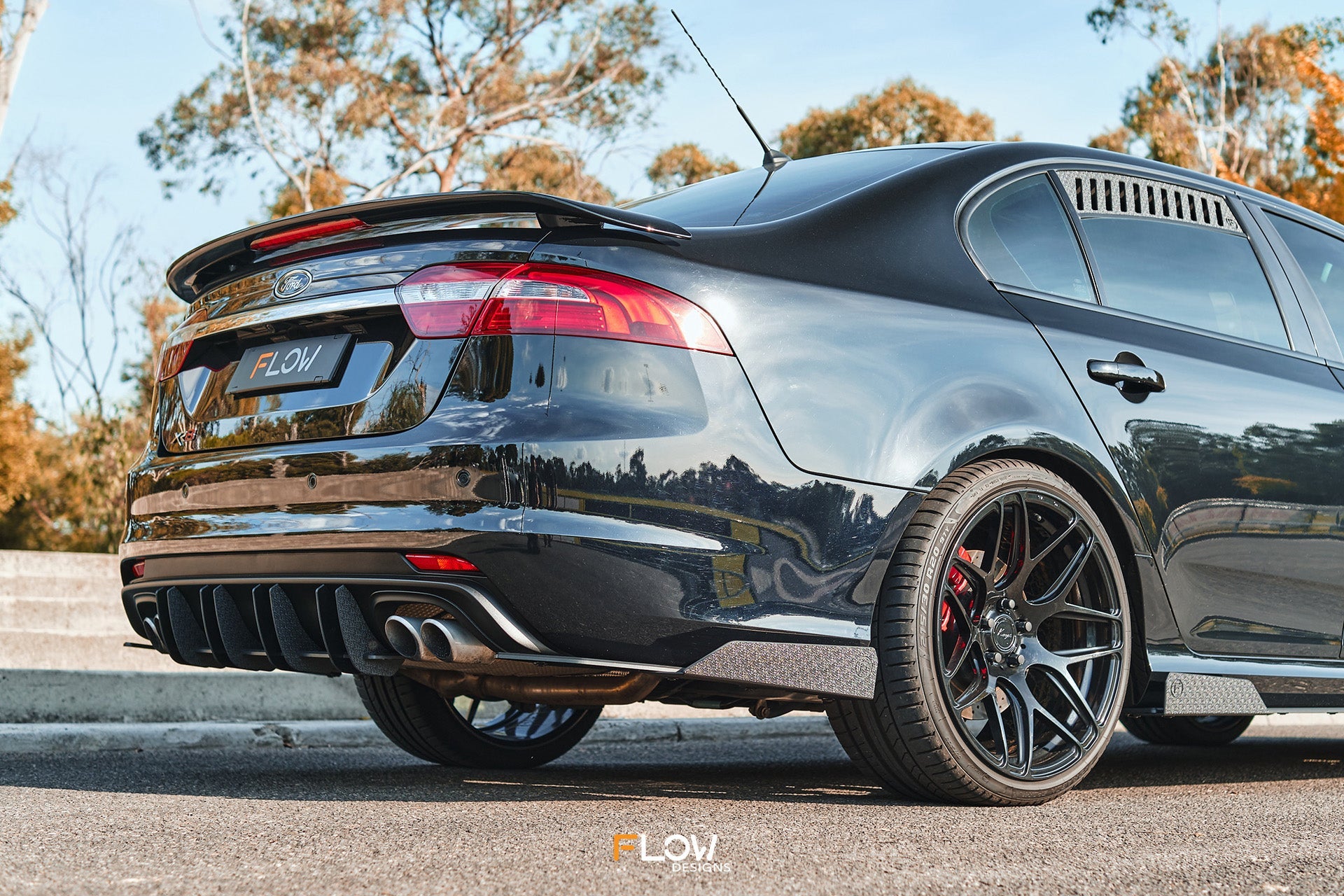 DEMO STOCK - Falcon FGX Rear Spats (GLOSS; Pair)