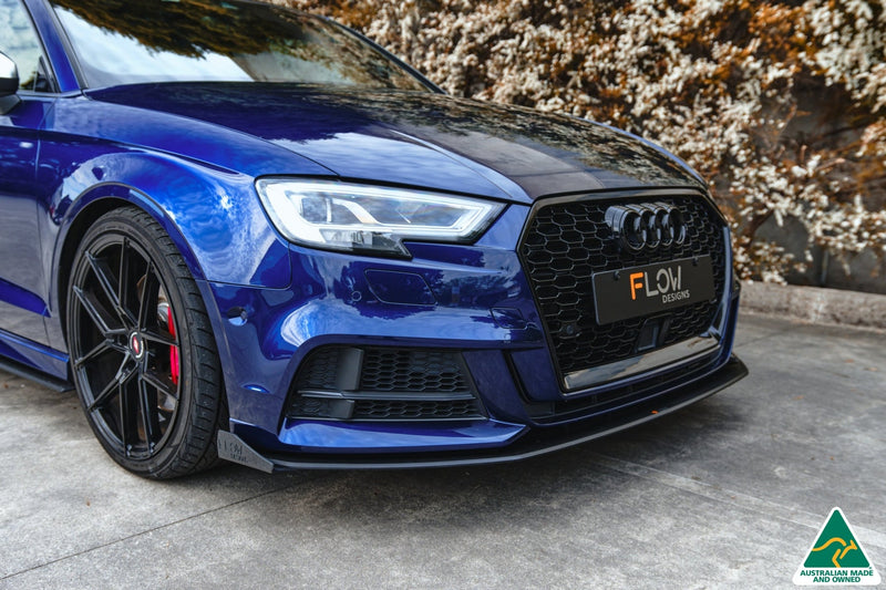 S3 8V Sedan Facelift Front Lip Splitter & Mounting Brace