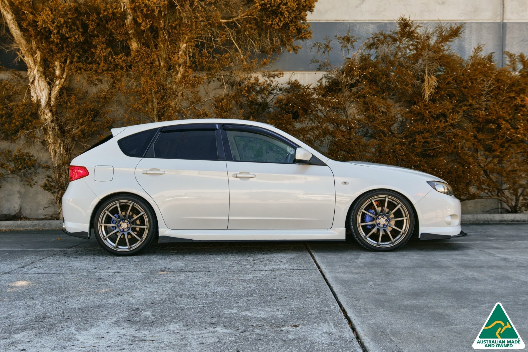 EX-DISPLAY - Impreza WRX/RS G3 Hatch/Sedan PFL Side Skirt Splitters (Pair) - TEXTURED MATTE BLACK