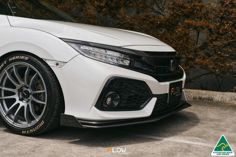 FK4/FK7 Civic RS Hatch PFL Front Lip Splitter Winglets (Pair)