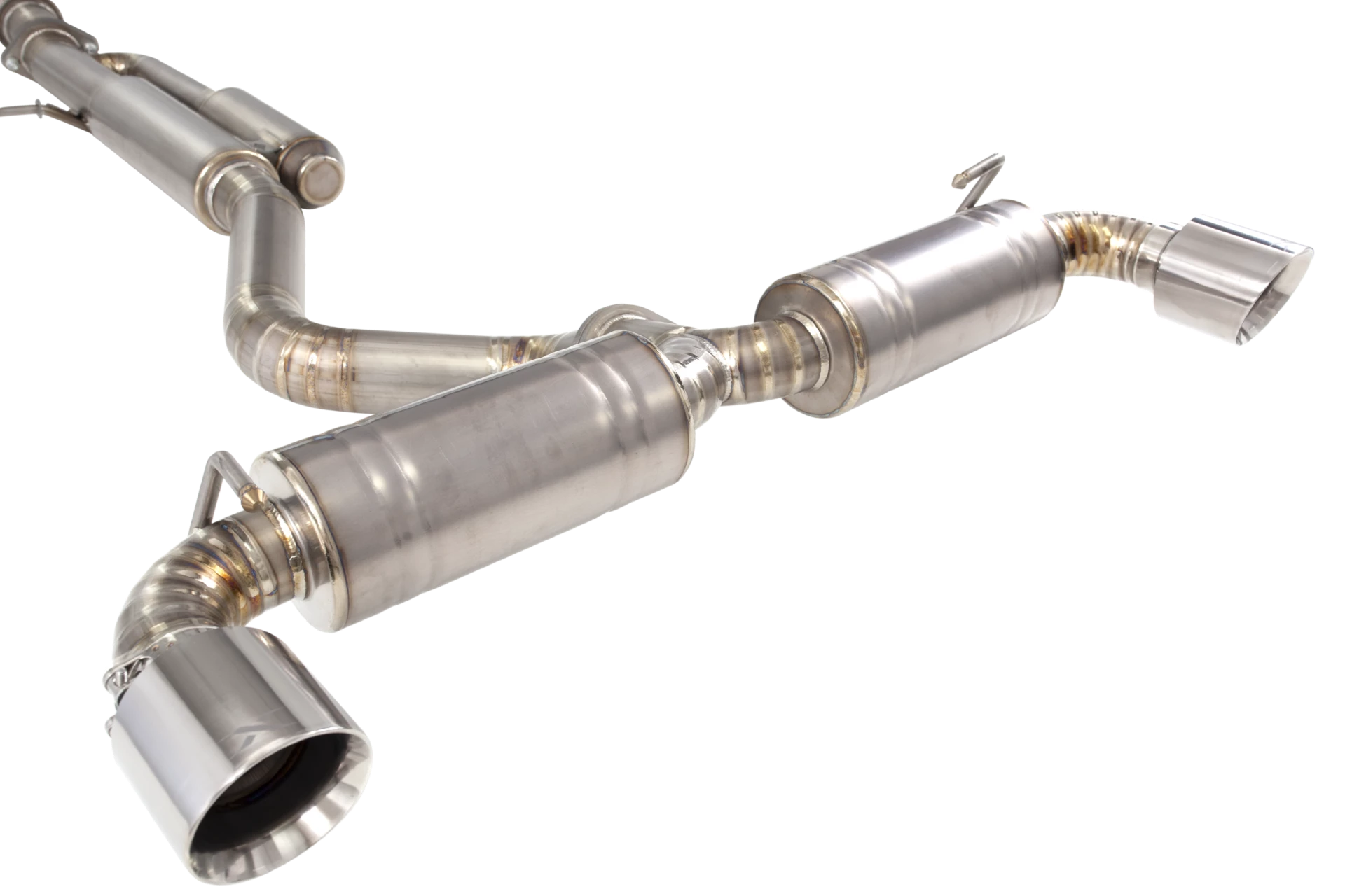Toyota Yaris GR Titanium Cat Back System with Stainless Tips