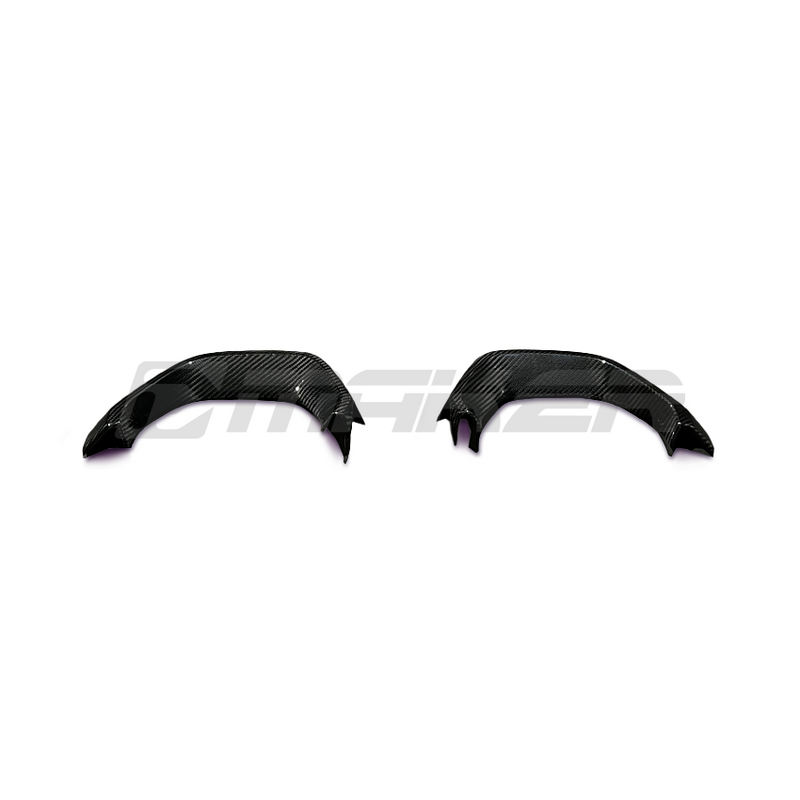 FloKraft Dry Carbon Fibre Exhaust Finishers - Stick-On Covers For Subaru WRX VB 2022+