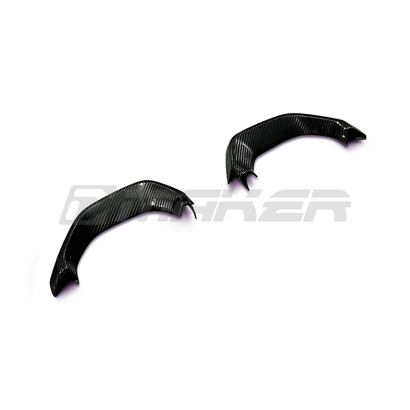 FloKraft Dry Carbon Fibre Exhaust Finishers - Stick-On Covers For Subaru WRX VB 2022+