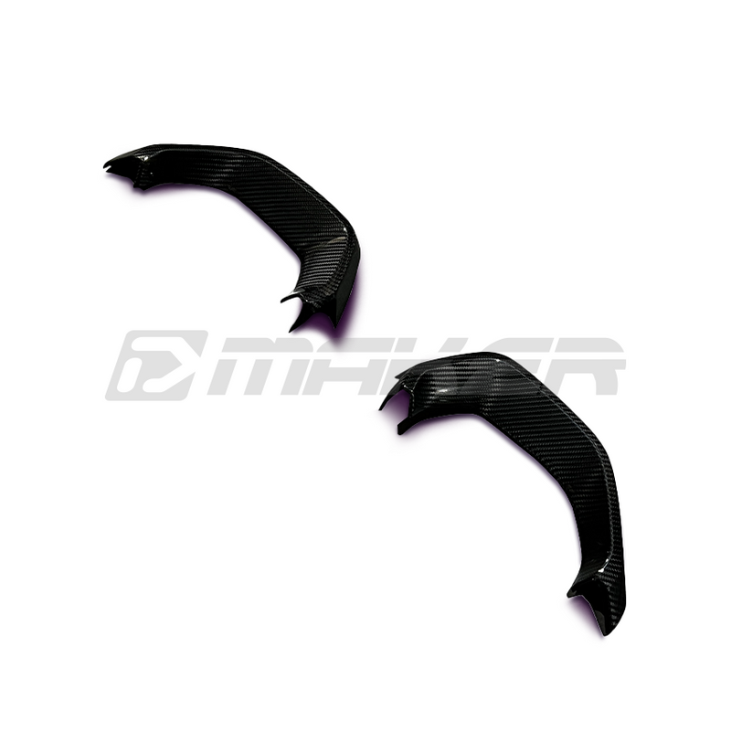 FloKraft Dry Carbon Fibre Exhaust Finishers - Stick-On Covers For Subaru WRX VB 2022+