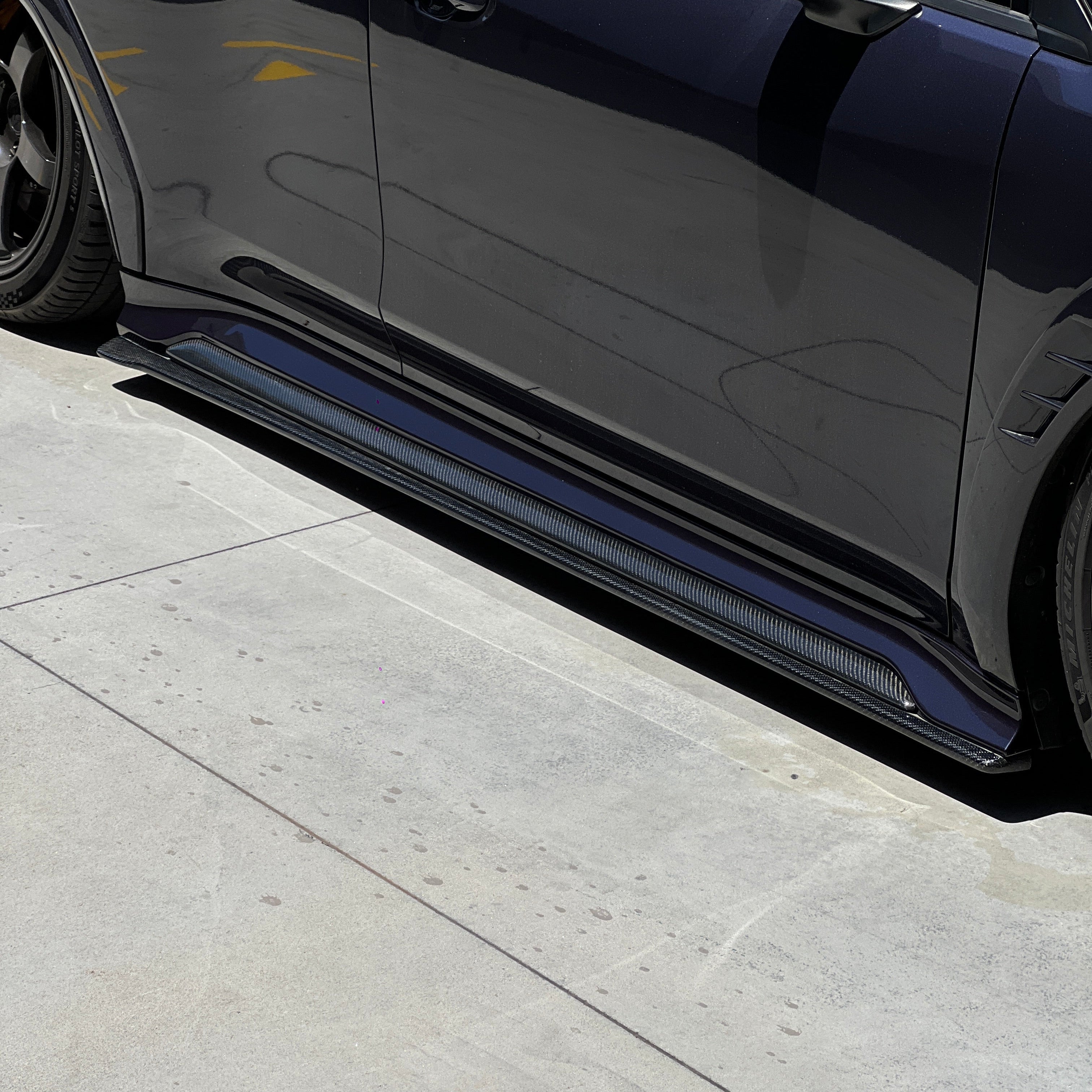 AFD Kogeki-Spec Paint Matched Side Skirts for Subaru WRX (VB) 2022-2025