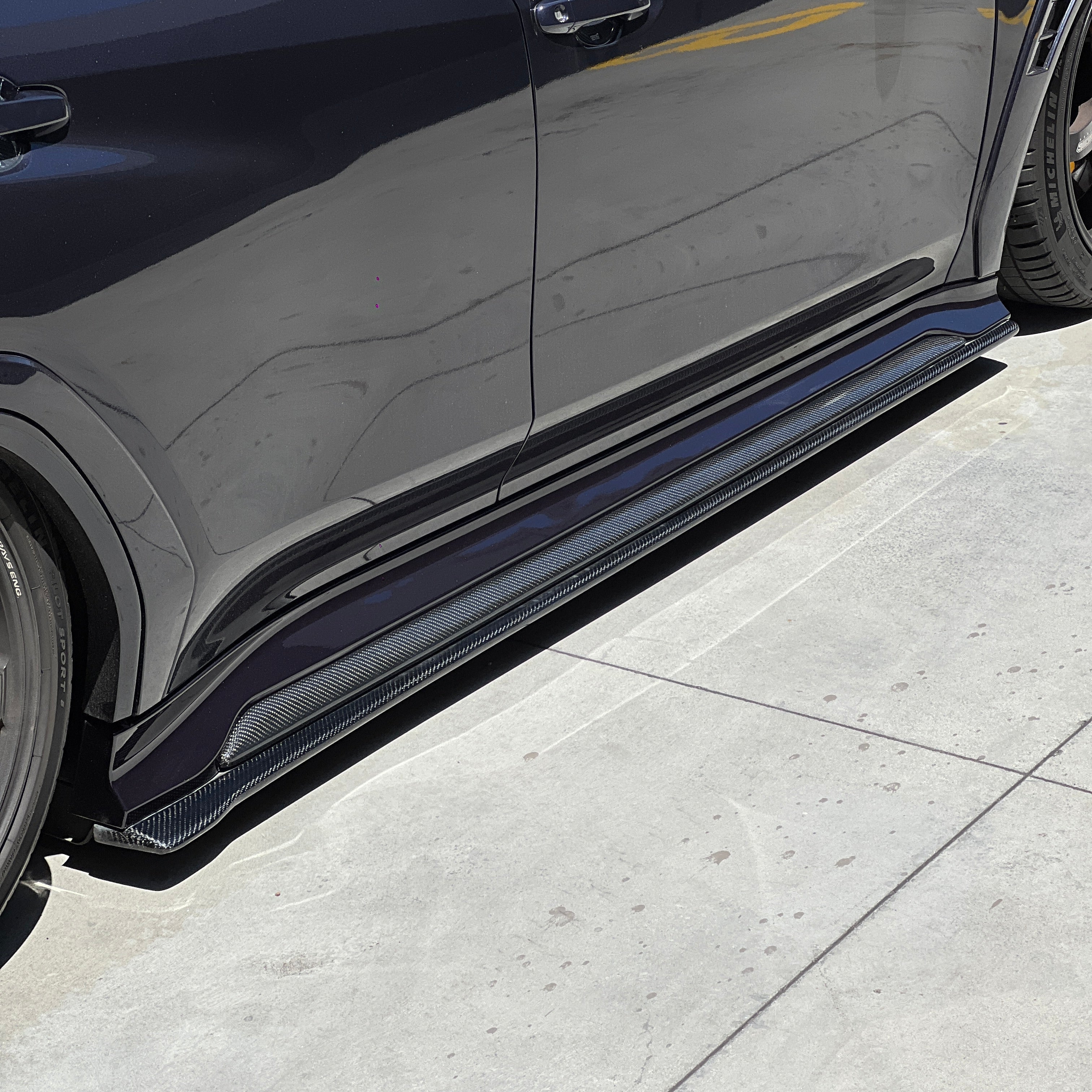 AFD Kogeki-Spec Paint Matched Side Skirts for Subaru WRX (VB) 2022-2025