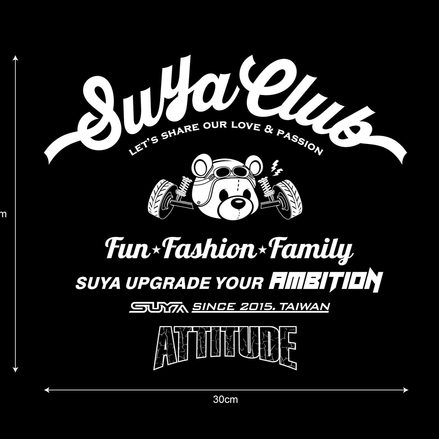 Suya "Suya Attitude" Car Vinyl Decal/Sticker for Subaru BRZ/Levorg/WRX & Other Models