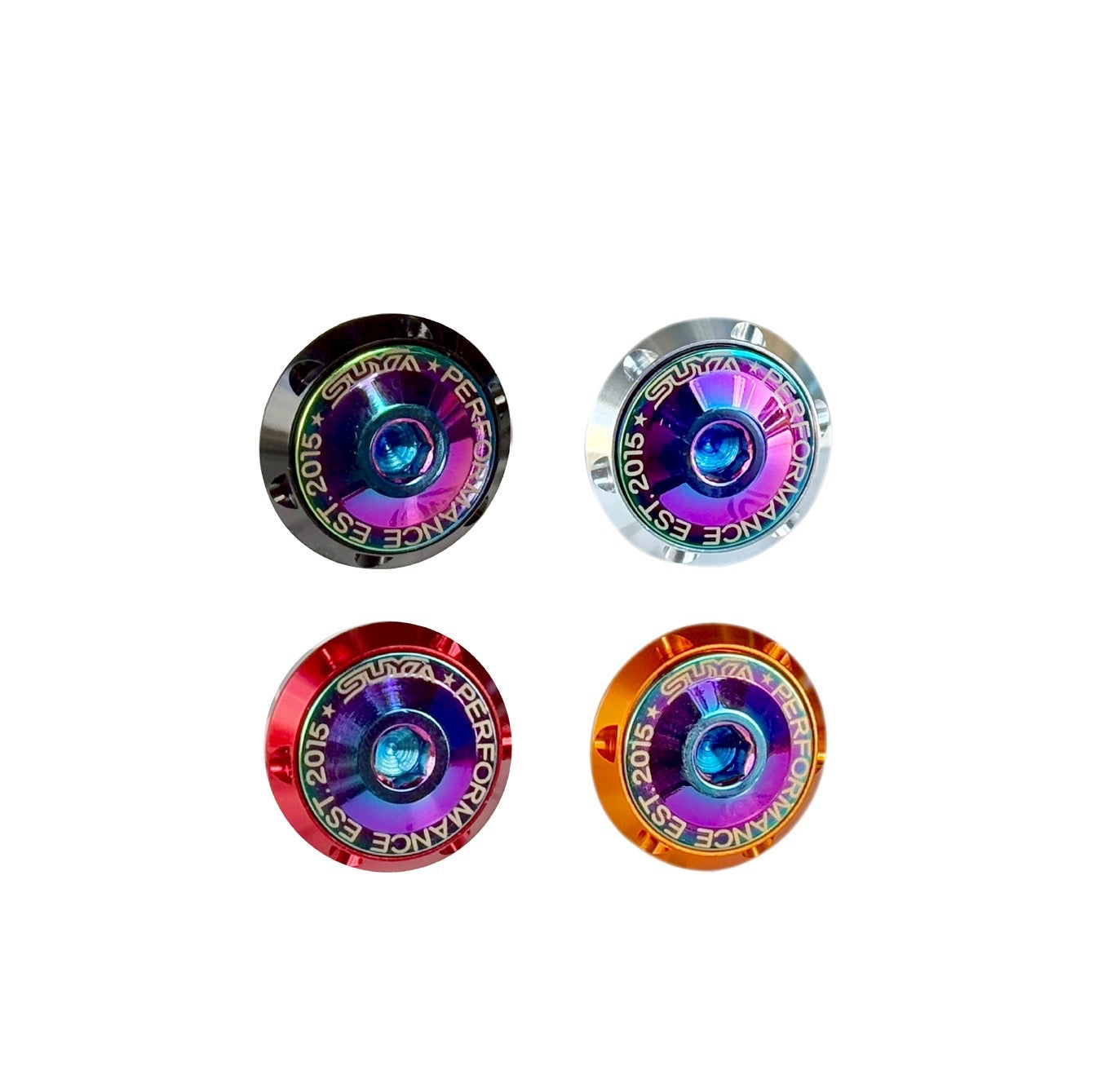 Suya Engine Bay CNC M6 Dress Up Washer & Bolt (Ver. 1) for Subaru BRZ/Levorg/WRX & Other Models [Titanium]