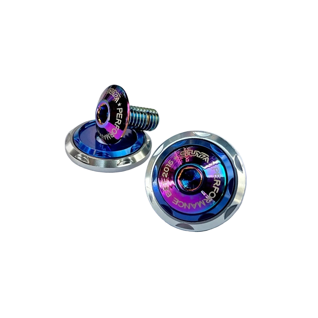 SUYA Car Supplies - Engine Bay - CNC M6 Dress Up Washer & Bolt (V2) - Titanium Bolts