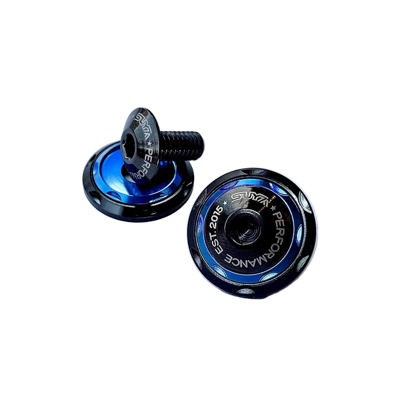 SUYA Car Supplies - Engine Bay - CNC M6 Dress Up Washer & Bolt (V2) - Black Bolts