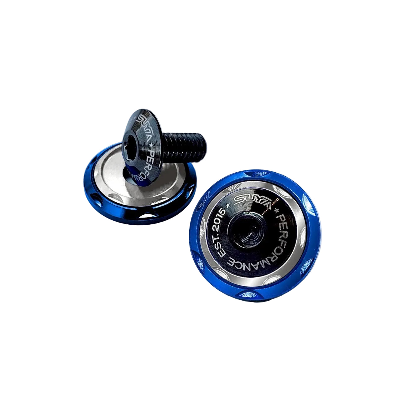 SUYA Car Supplies - Engine Bay - CNC M6 Dress Up Washer & Bolt (V2) - Black Bolts