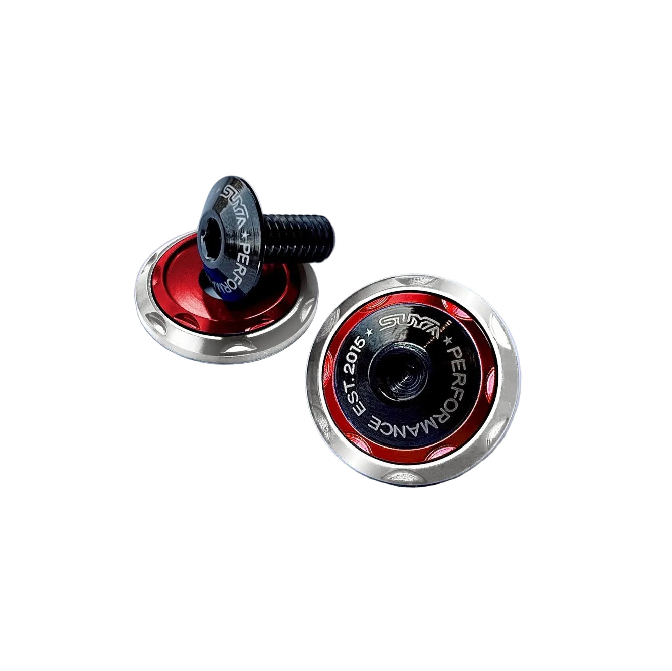 SUYA Car Supplies - Engine Bay - CNC M6 Dress Up Washer & Bolt (V2) - Black Bolts