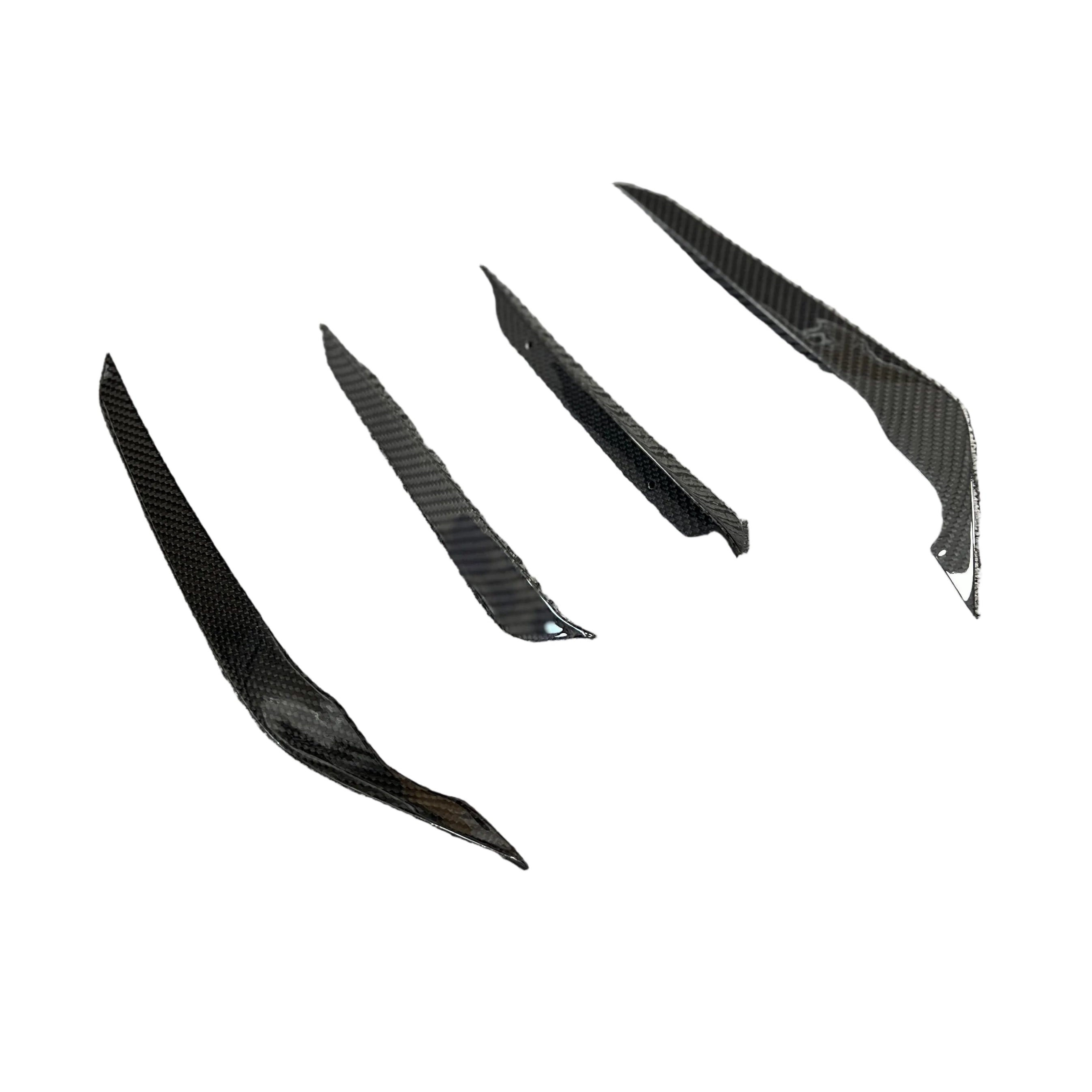 FloKraft Dry Carbon Fibre Front Canards (4-Piece) for Subaru WRX (VB) 2022-2025