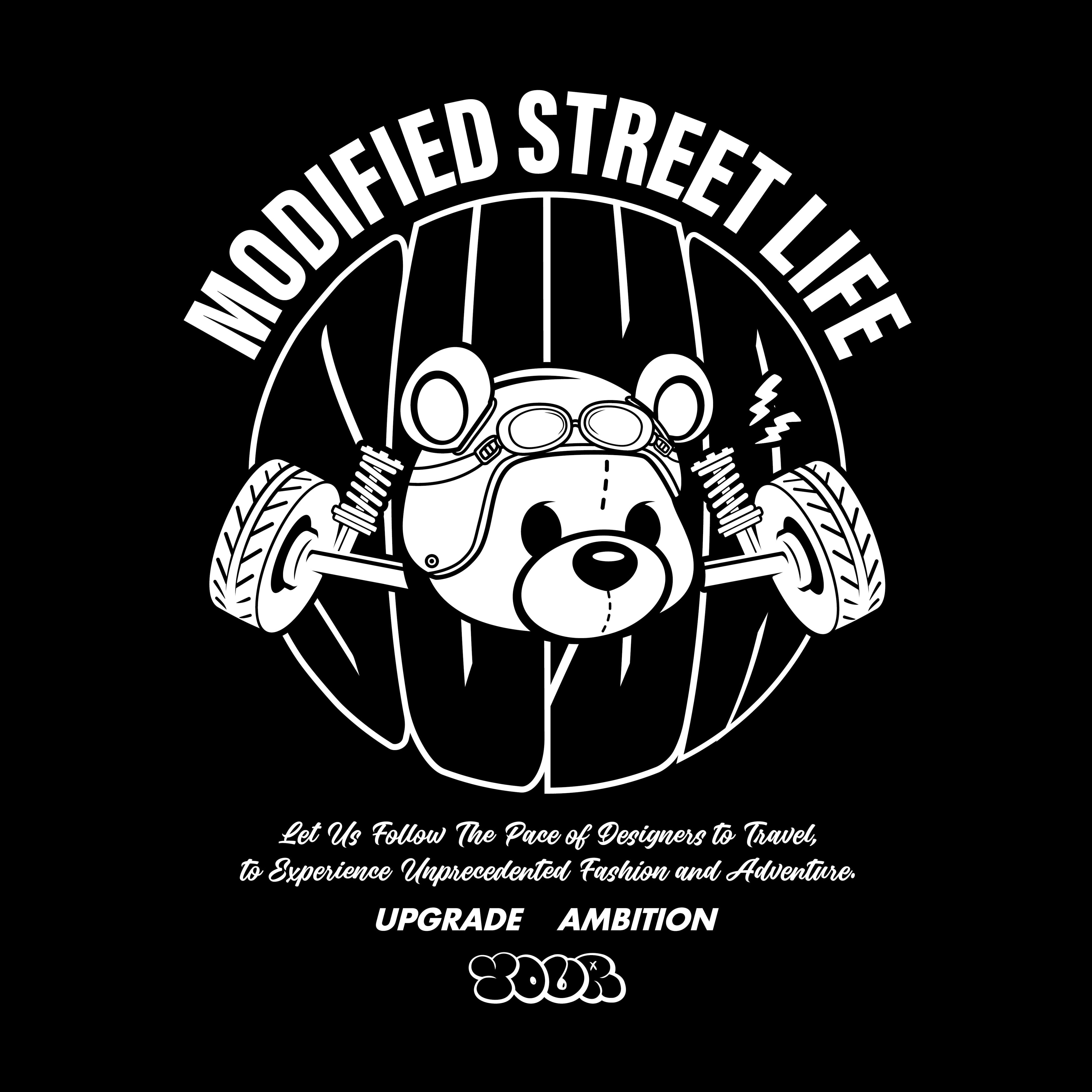 SUYA Car Vinyl Stickers / Decals - "SUYA Street Bear V2"
