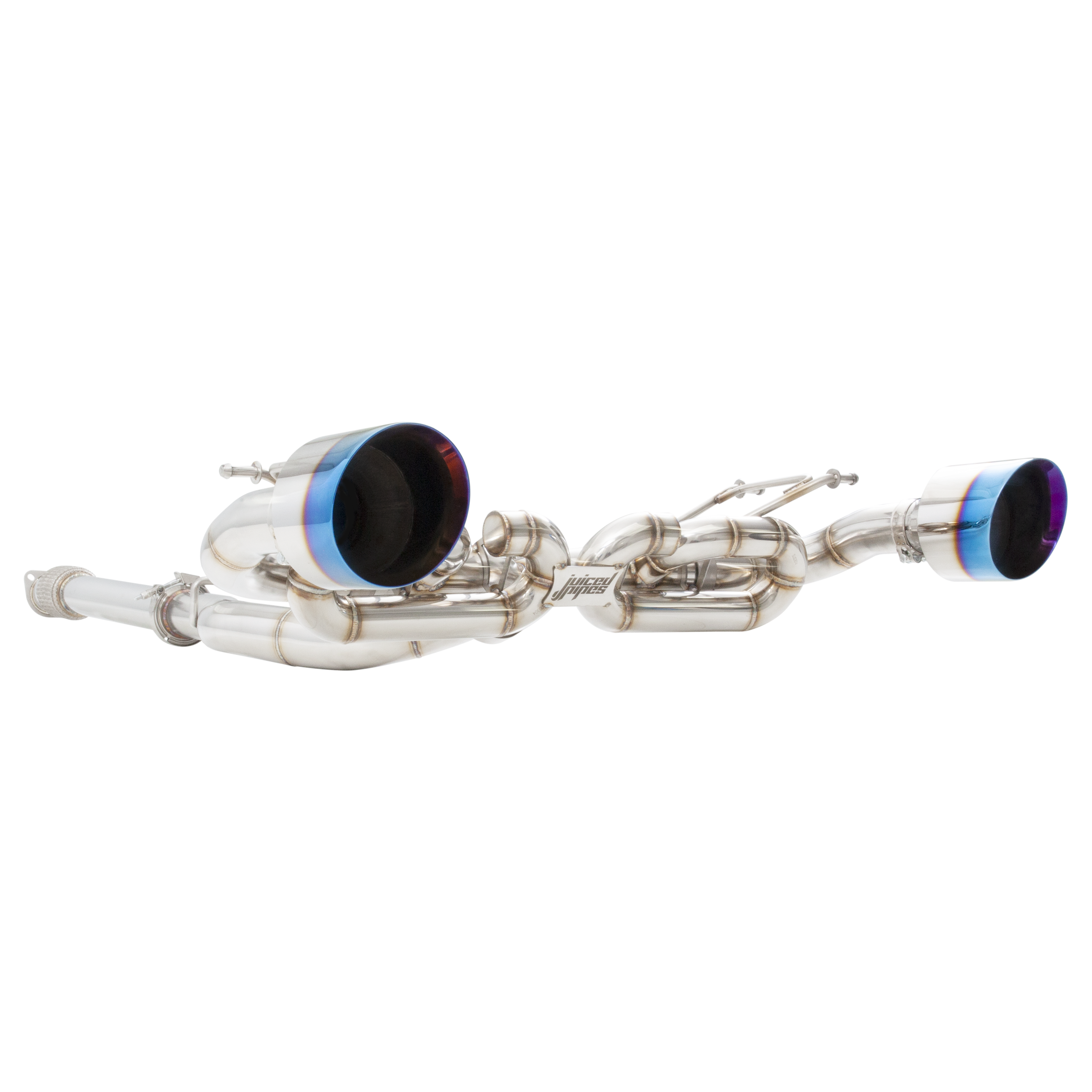 Juiced Pipes Toyota GR86 & Subaru BRZ 3 inch Cat Back Exhaust System with Burnt Blue Tips