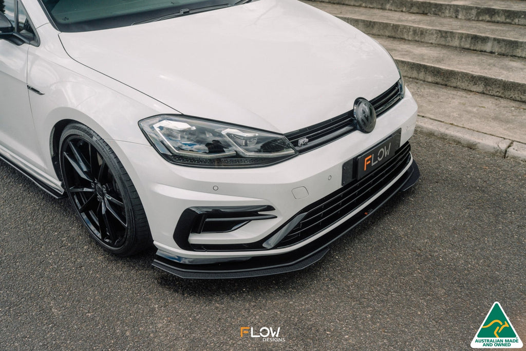 Buy Volkswagen MK7.5 Golf R Front Lip Splitters Online | Flow Designs ...