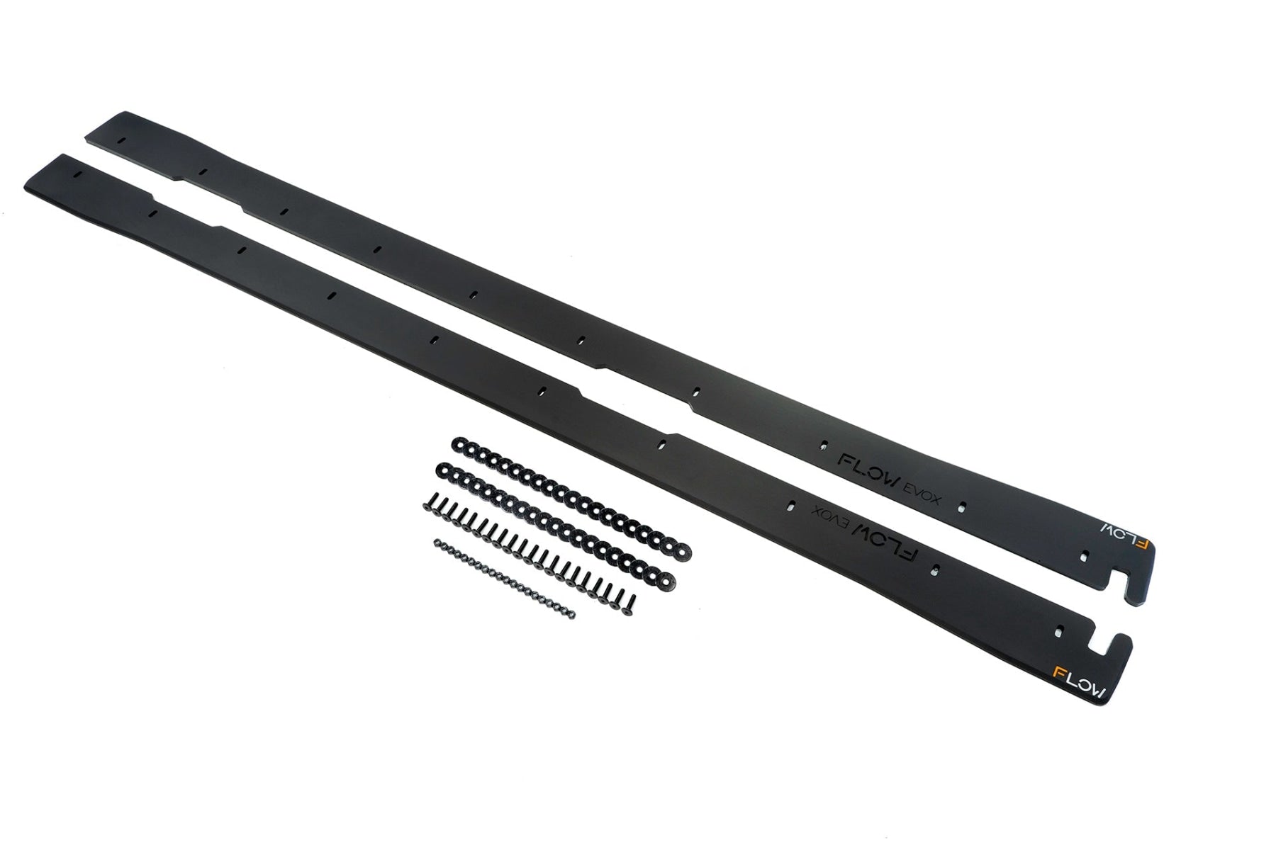 EX-DISPLAY - Lancer Evolution X Side Skirt Extension Splitters (Pair) - GLOSS BLACK