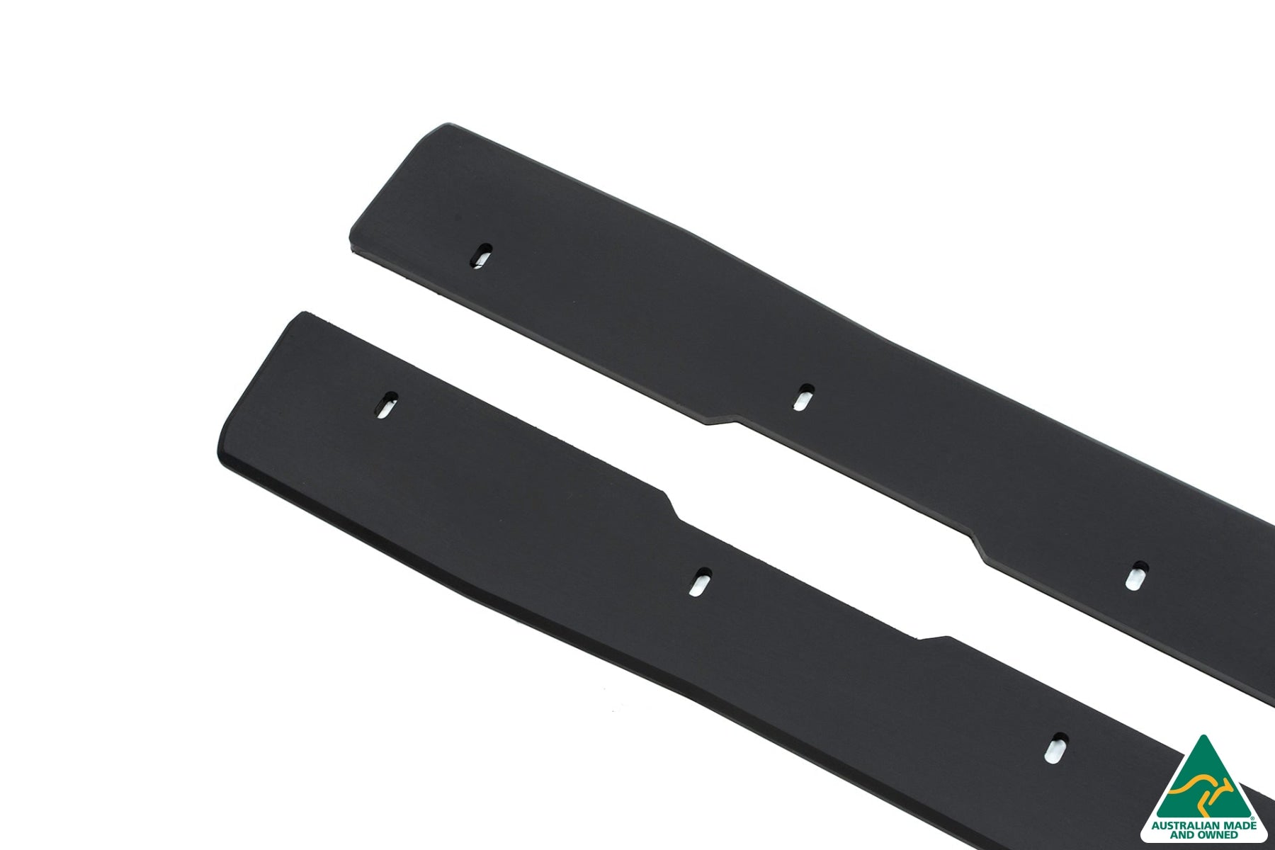 EX-DISPLAY - Lancer Evolution X Side Skirt Extension Splitters (Pair) - GLOSS BLACK