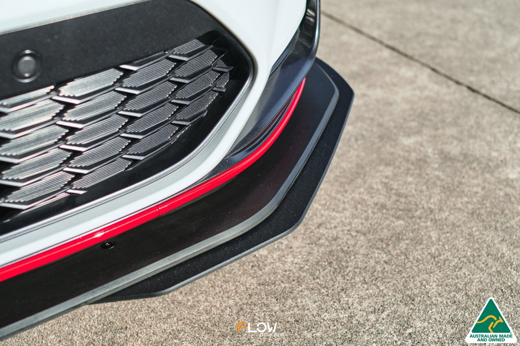 EX-DISPLAY - Kona N Front Lip Splitter - TEXTURED MATTE BLACK